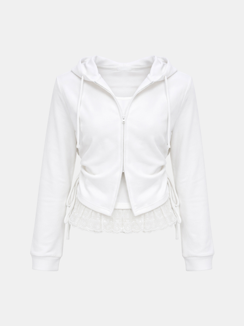 Cloud Lace Hoodie Set