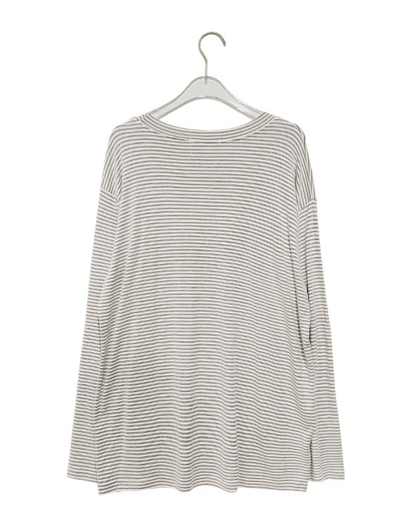 Iona Loose-Fit Stripe Long Sleeve Tee