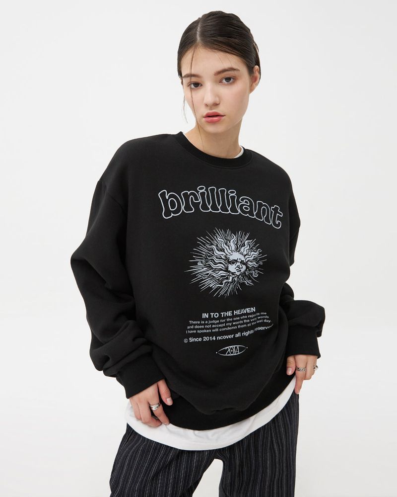 NCOVER(エンカバー)の「BRILLIANT SUN SWEATSHIRT-BLACK(Tops)」