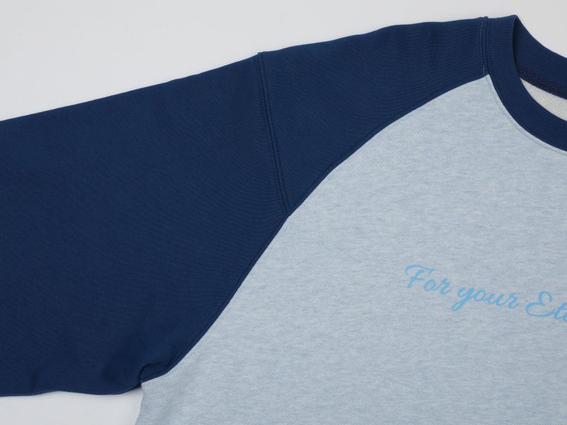 PEACE REGLAN OVER SWEATSHIRTS (DARK BLUE)