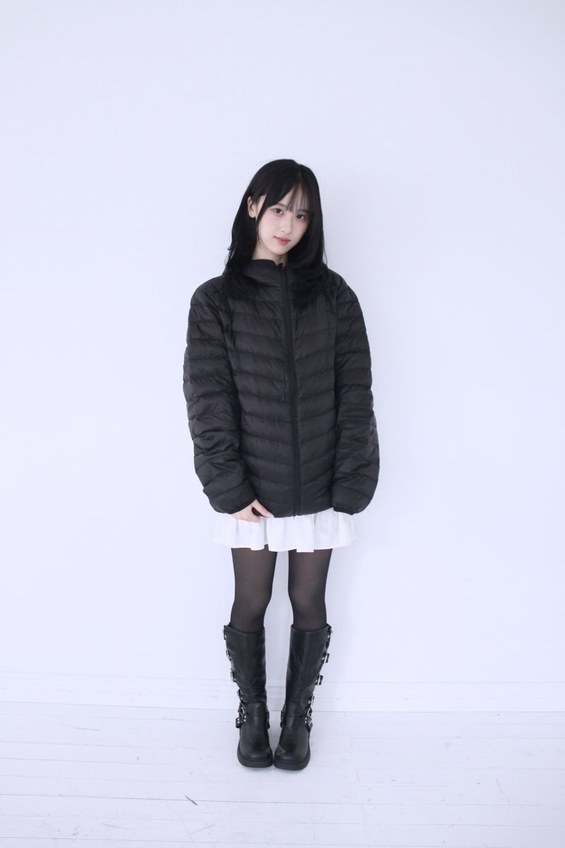 Duck-Down Light Hooded Slim Lightweight Padded (2colors)
