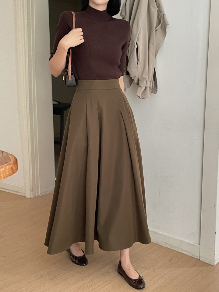 Shani Half-Neck Rolled-Up Sleeve Knit
