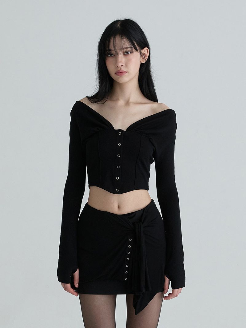 Rhea cardigan (Black)