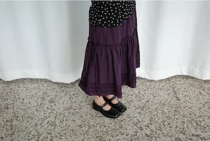 Katie Frill Midi Skirt (deep purple)