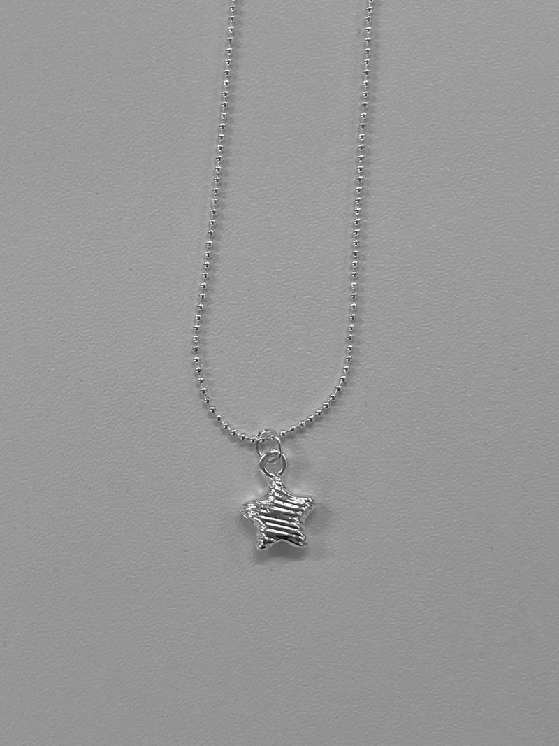 silver star necklace
