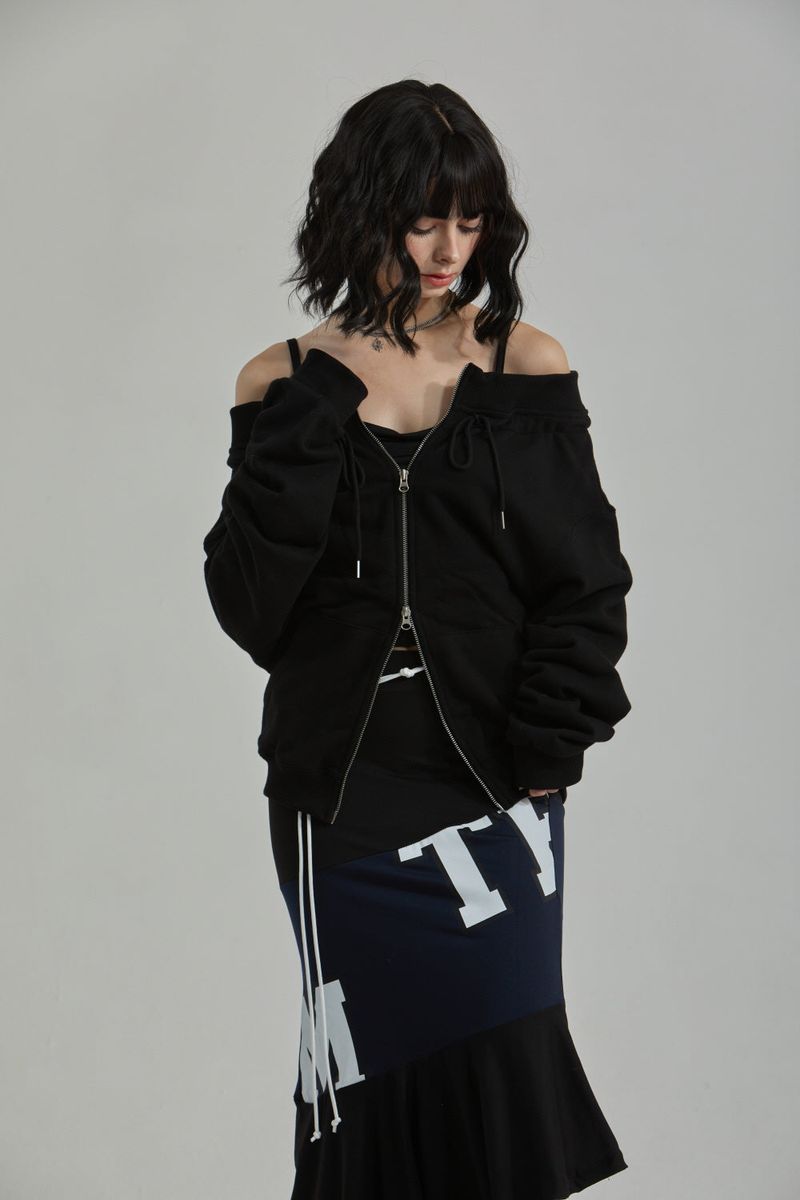LEADER ZIP-UP -BLACK