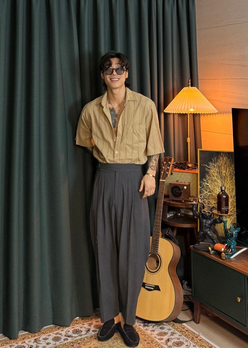 virstyle(ビルスタイル)の「See-through net short sleeve shirt 3COLOR(Tops)」