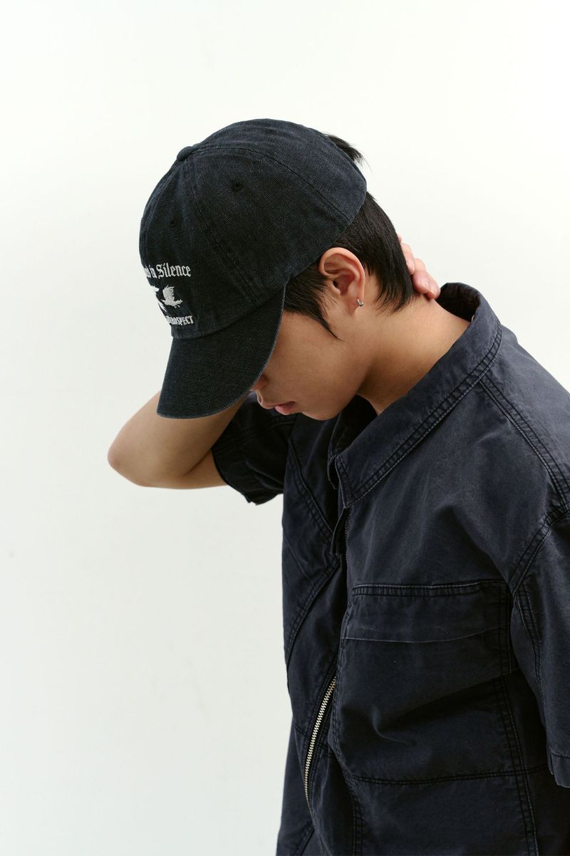 Washed Crows Cap (Washed Black)