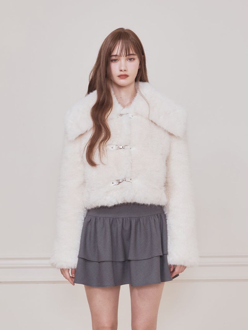 Not your rose（ノットユアローズ）の「Bebe sailor fur jacket (Ivory)（Jackets/Outerwear）」