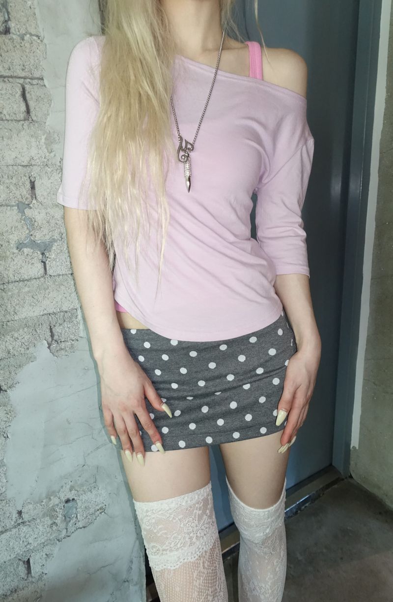 Tiny Dot Micro Skirt