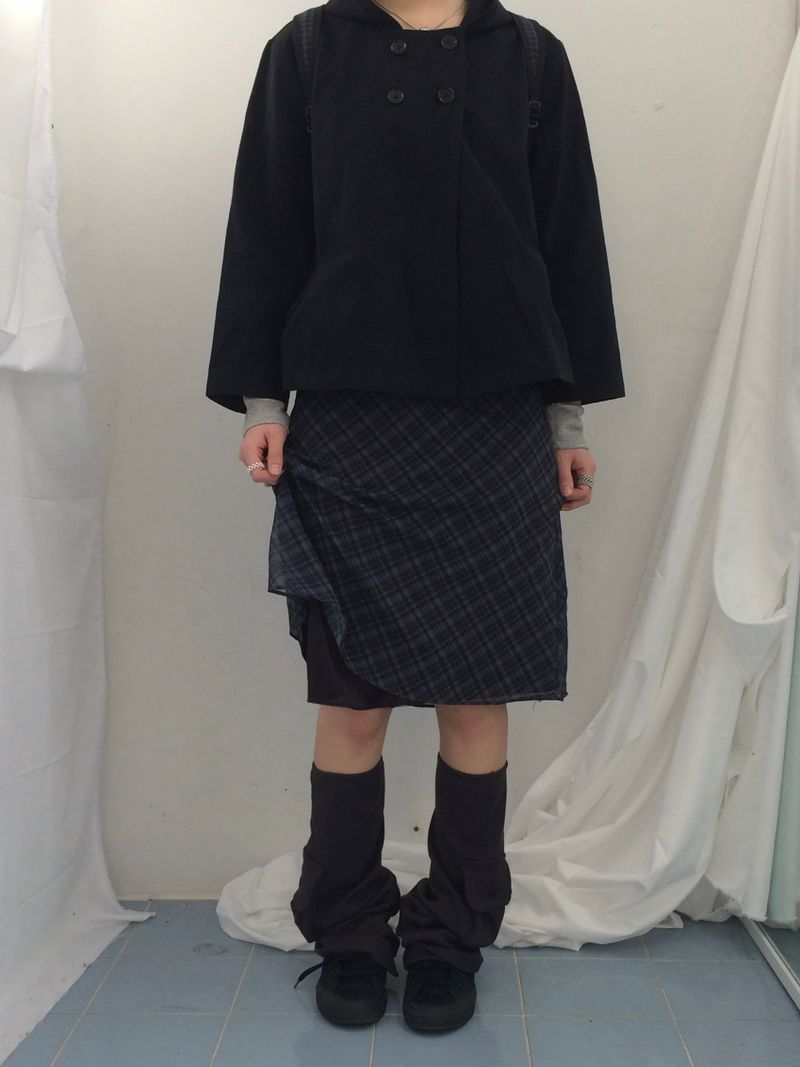 Shea Checkered A-skirt