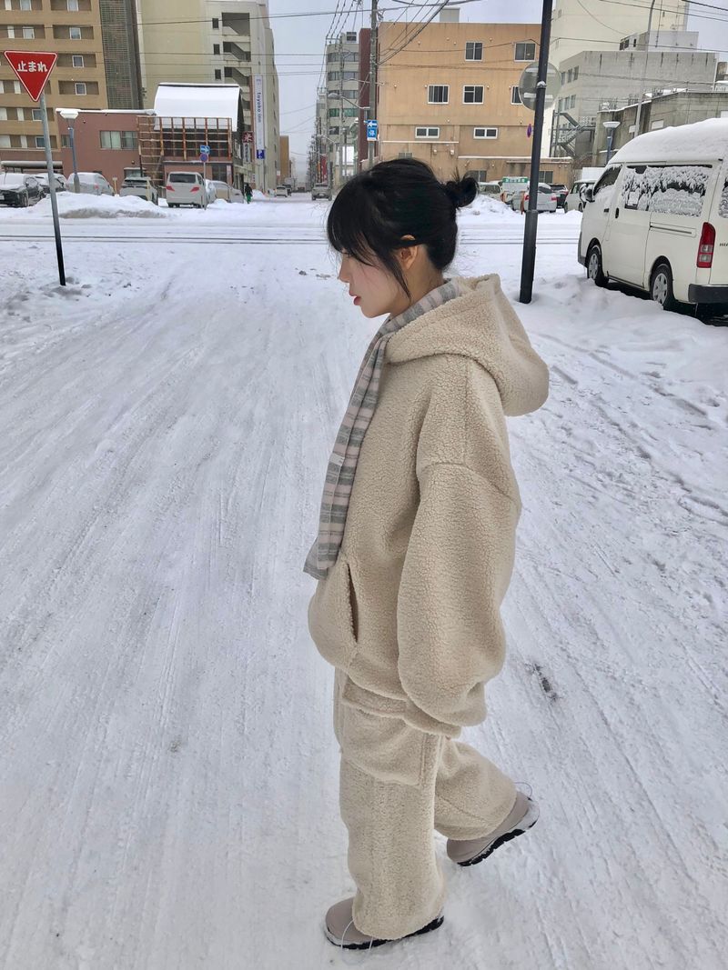Ken & Mary fleece set up cargo pants