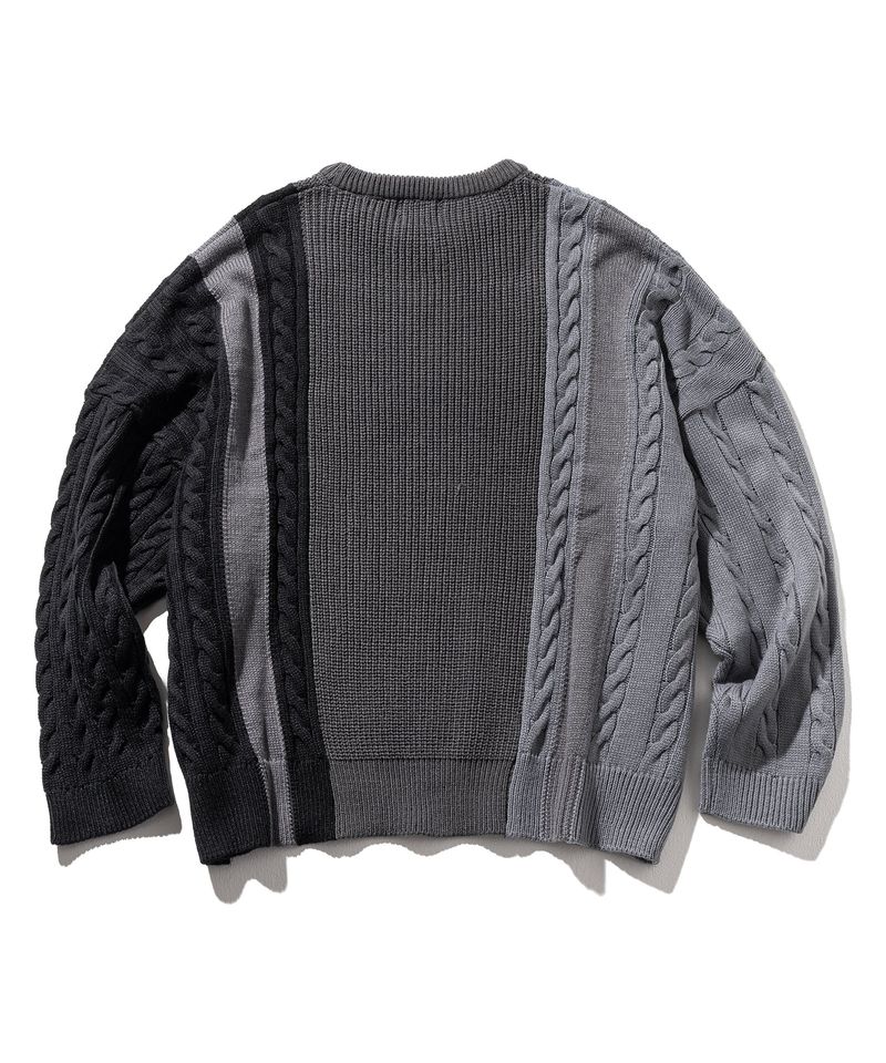 MULTIPLE INCISON CABLE KNIT MFONT002