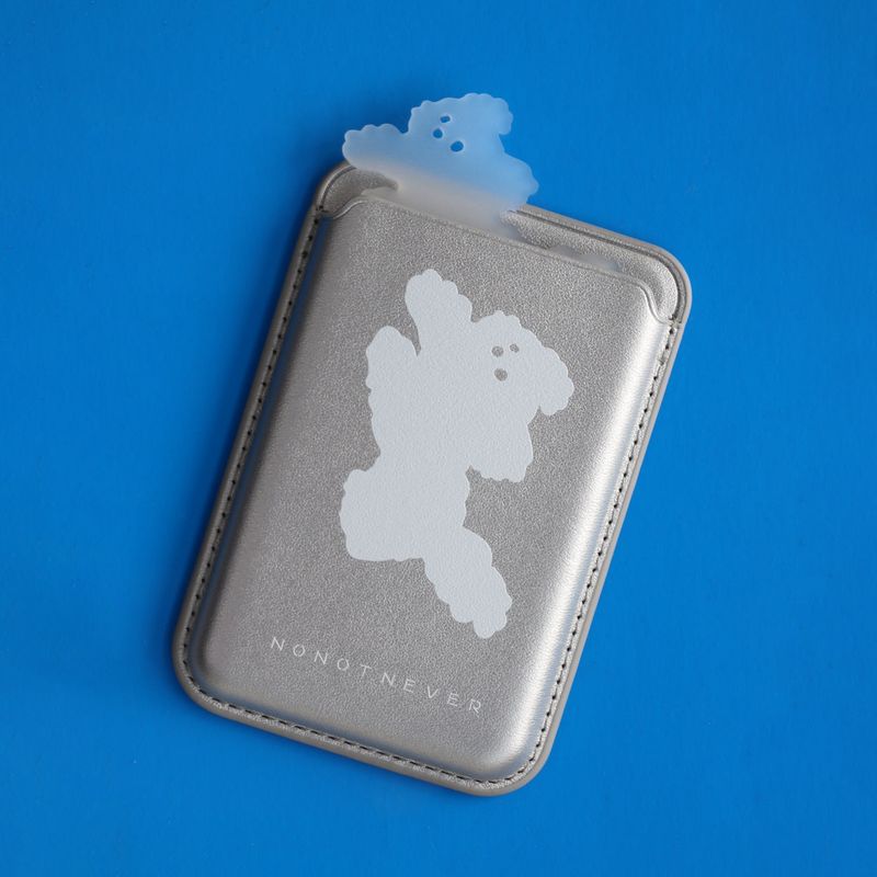 MagSafe Card Wallet White Dog