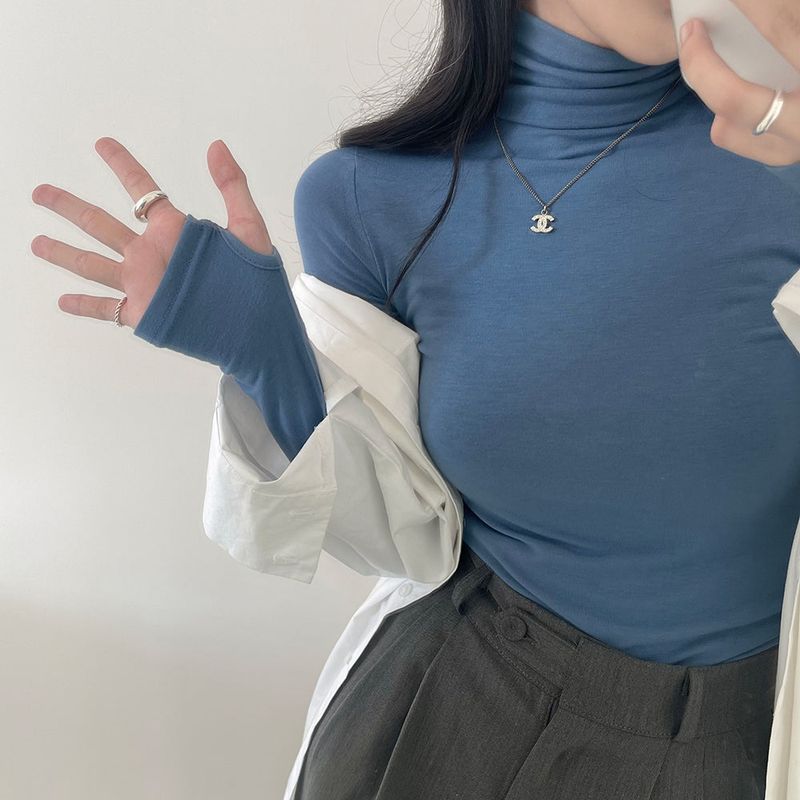 BEIDELLI(ベイデリー)の「サムホールスリーブタートルネックTシャツ / Thumbhole Sleeve Turtleneck T-Shirt(Tops)」