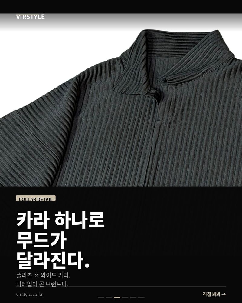 [ VIR Style Original ] INKKI Buttonless Pleated Wide Half Pants 