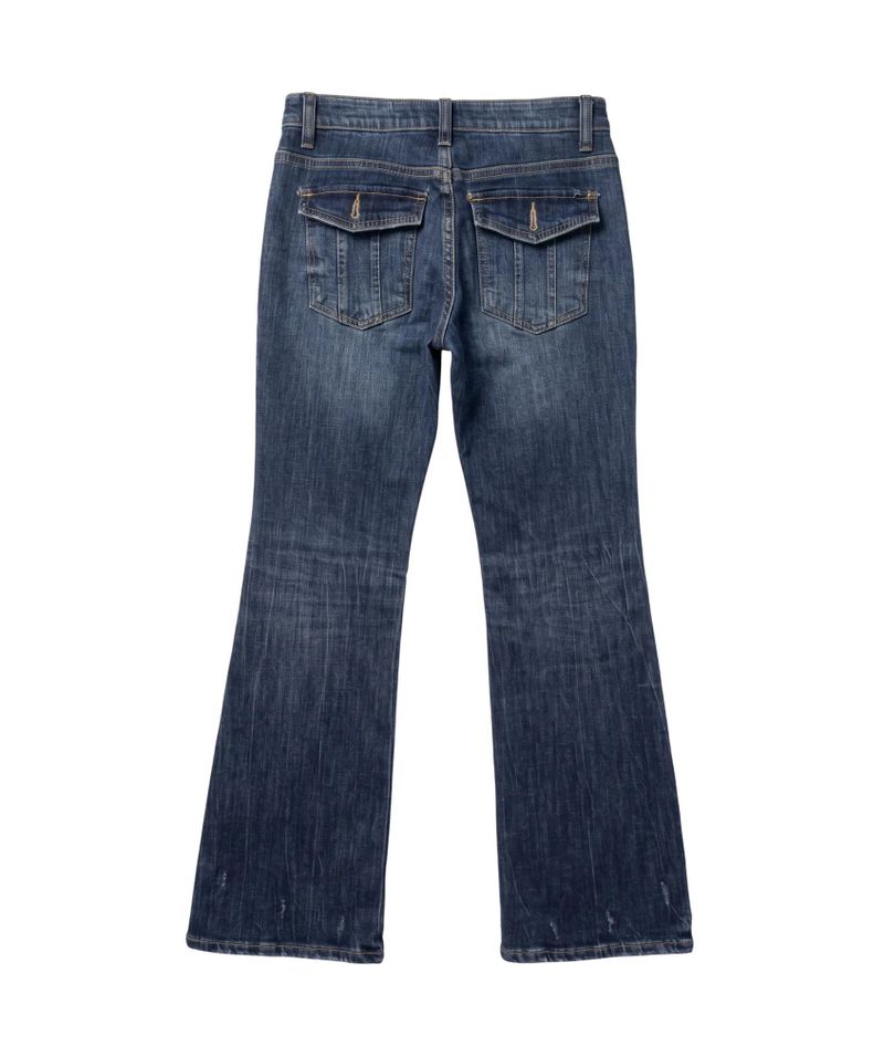 Meril Flap Pocket Low-Rise Bootcut Denim