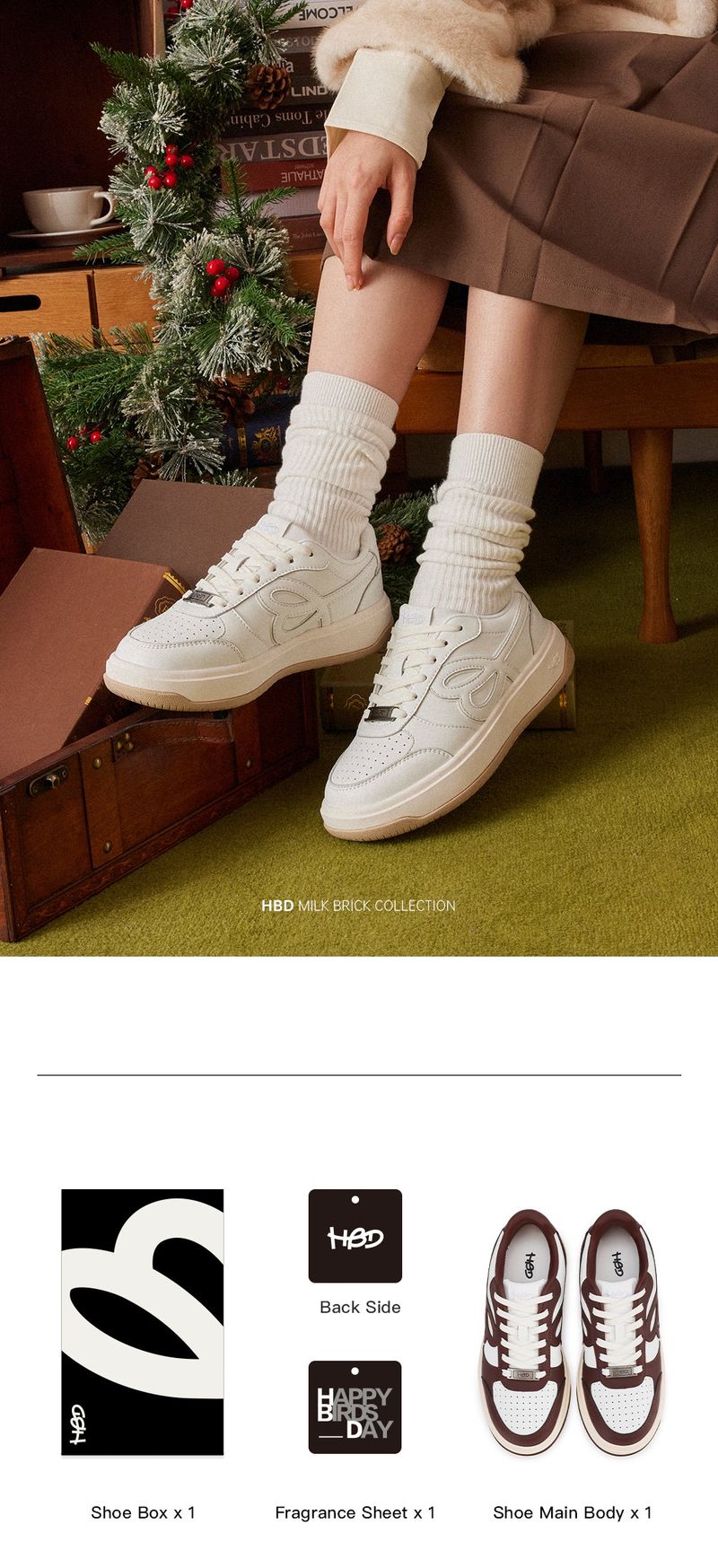 HBD High Up Preppy Sneakers 