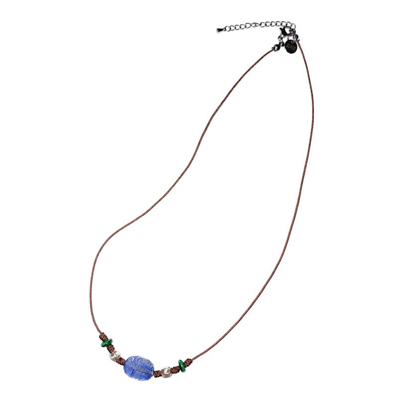 brown gemstone necklace 