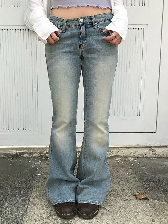 heka bootscut denim pants