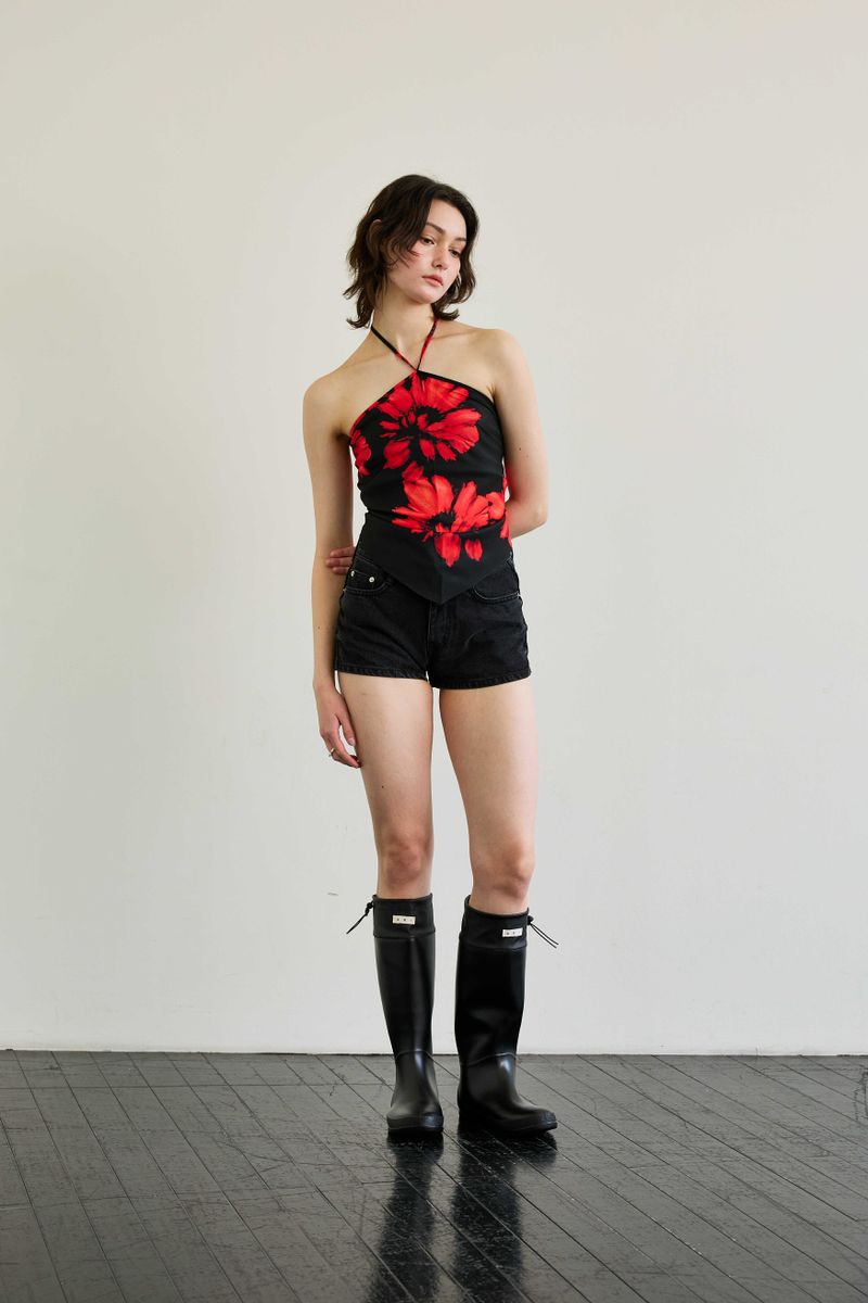  FLUTTER HALTERNECK / RED