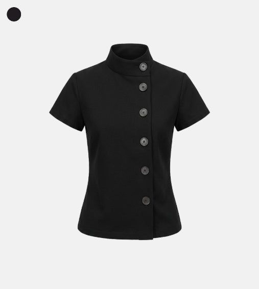 Mode button t-shirt