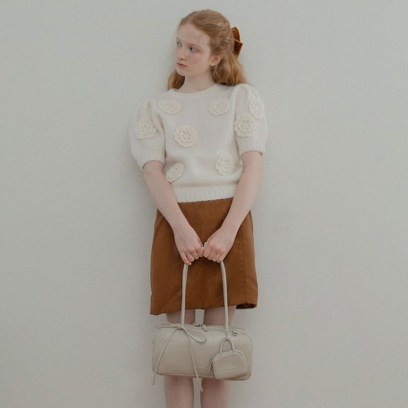 TWIN BAGUETTE BAG (LIGHT GRAY)