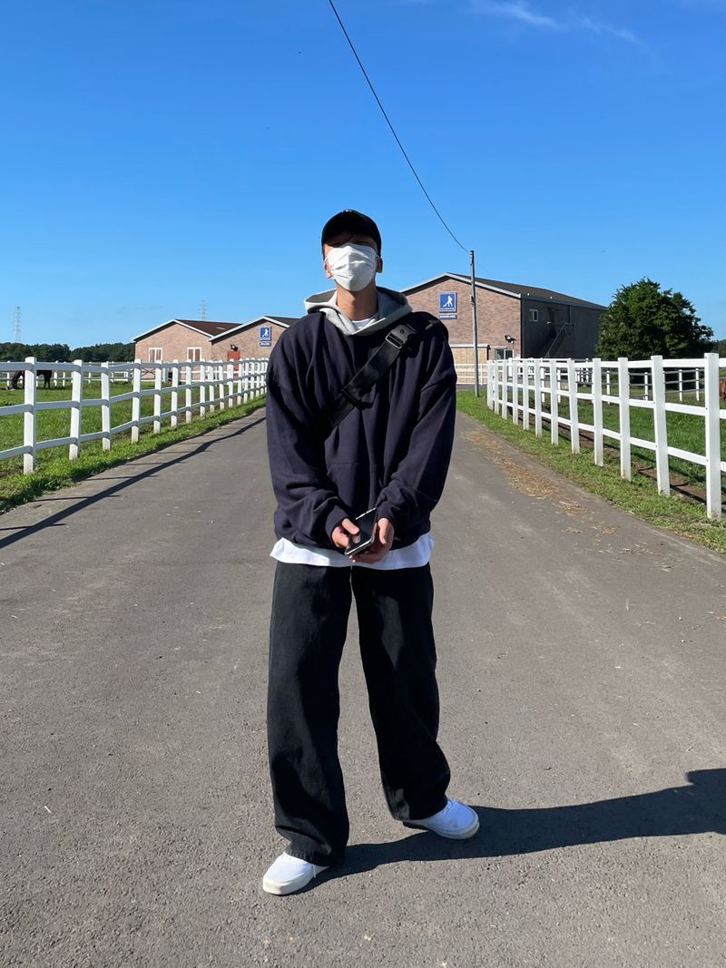 COVER TWO TONE LOOSEFIT HOODY