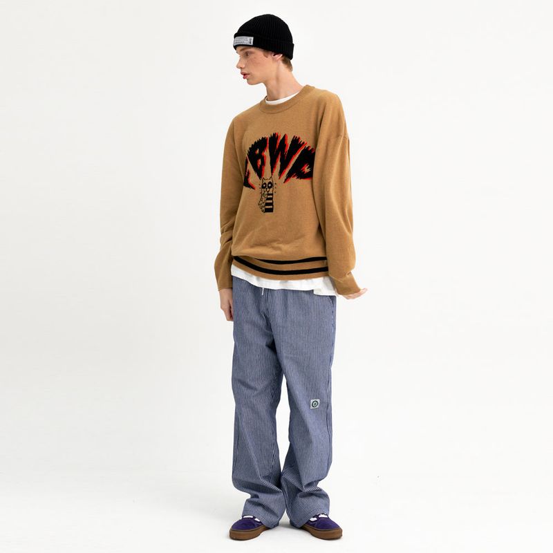 PUKING DOG KNIT SWEATER (BEIGE)