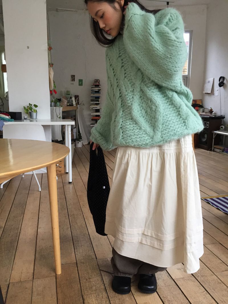 Puff reversible dot bag (2color)