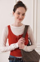 Heather Big Hobo Bag Brown