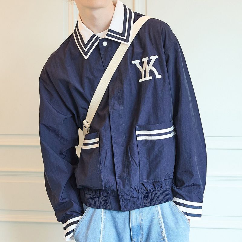 Marine collar shirts jacket