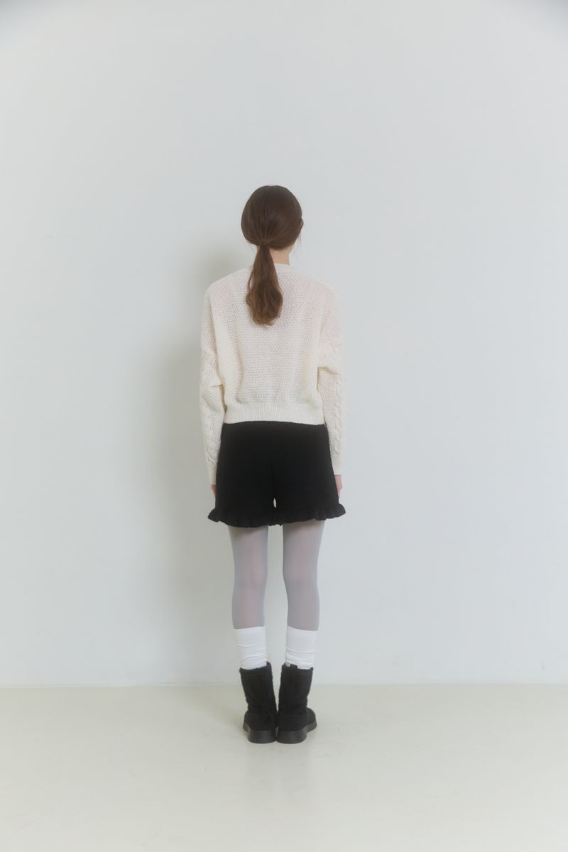 FAIRY FRILL KNIT SHORTS