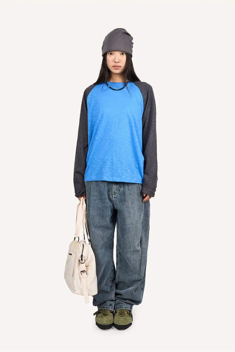 Essential Two Pintuck Denim Pants