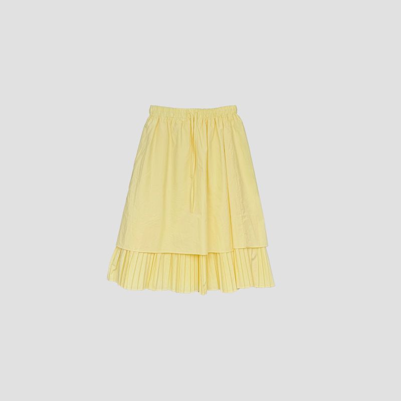 Plier Pleats Midi Skirt 