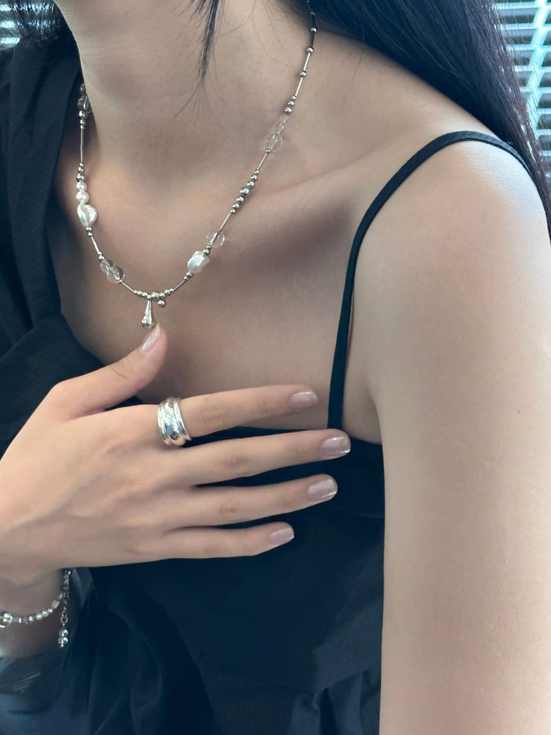 vintage bell rod necklace