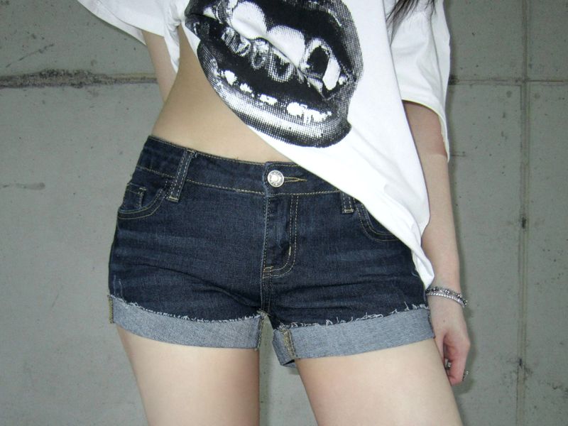 Vintage mini short denim-PT