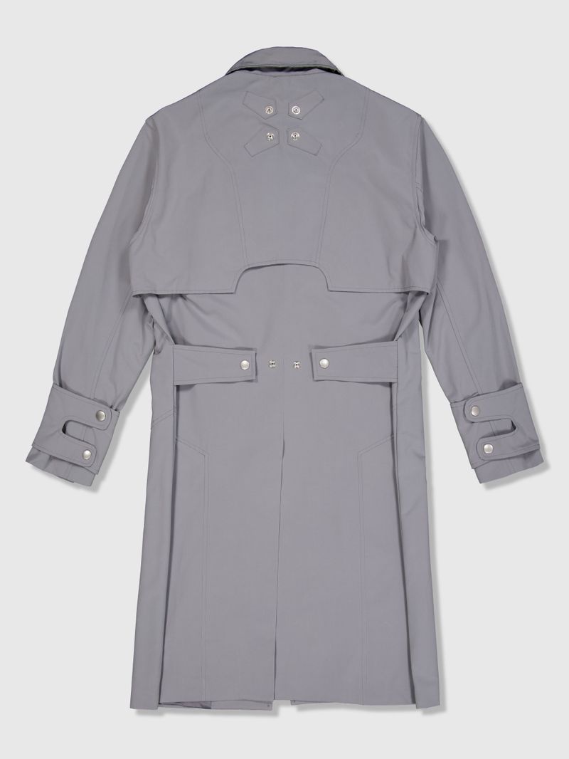 Ghost In The Shell Paneled Trench Coat (Grey)