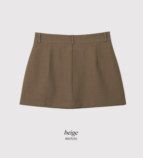Classic Basic Mini Skirt (3color)