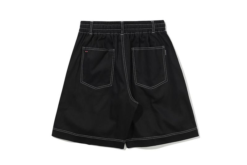DOUBLE STRING HALF PANTS_BLACK
