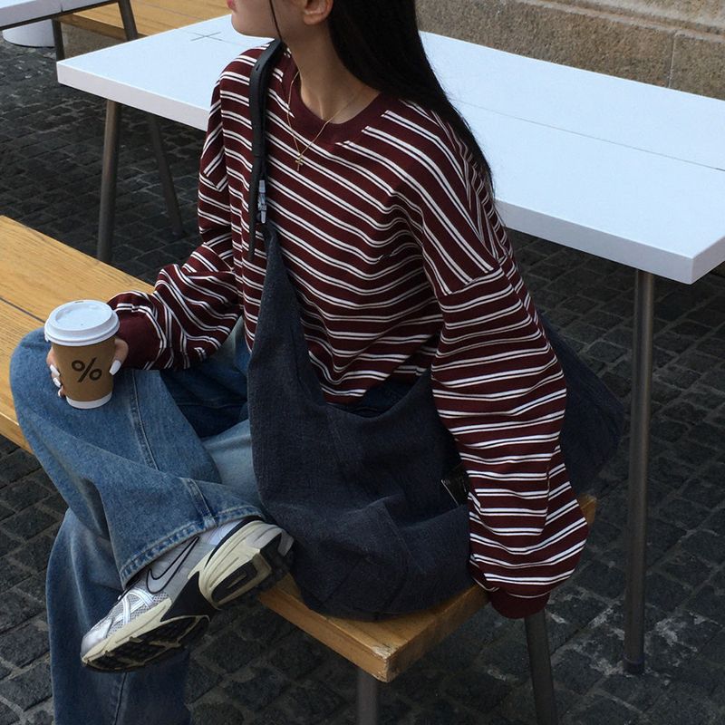 [Bellide made] HATE, STRIPE ROUND TRAINER