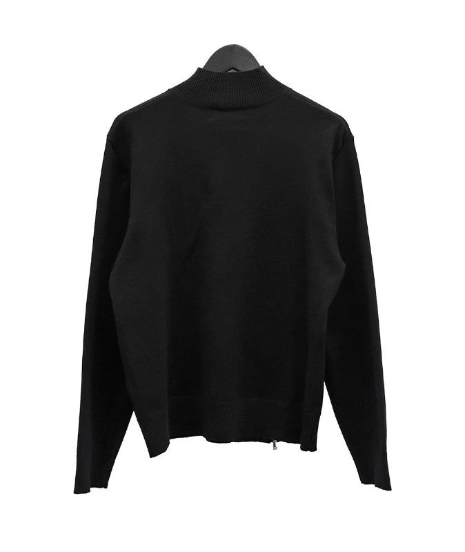 (unisex) Oblique two-way knit zip-up