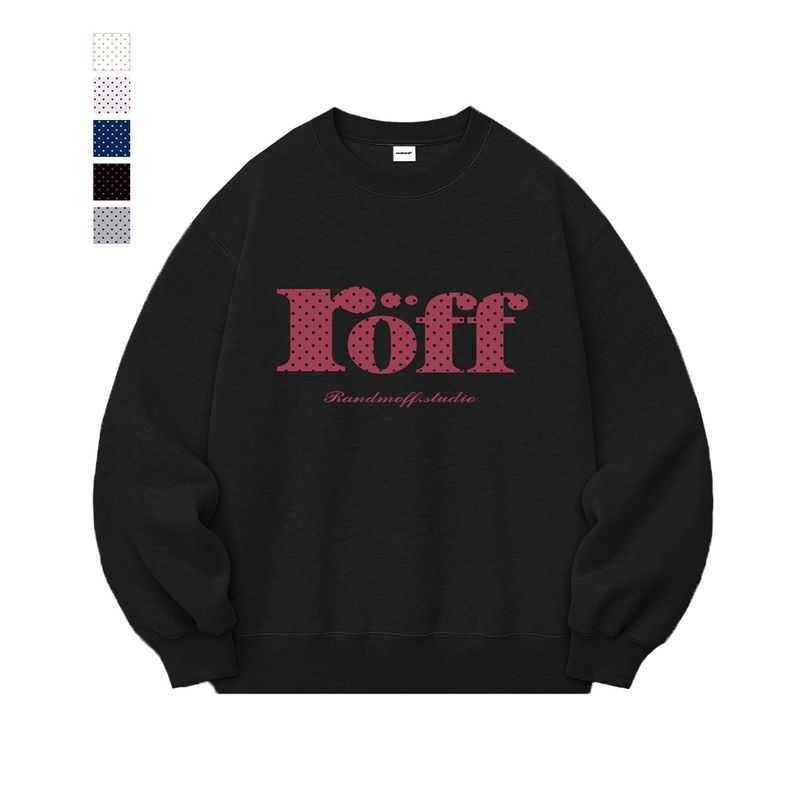 RANDOMOFF（ランダムオフ）の「ロフタイププレイドットセミオーバーフィットスウェットシャツ (5color)（トップス）」