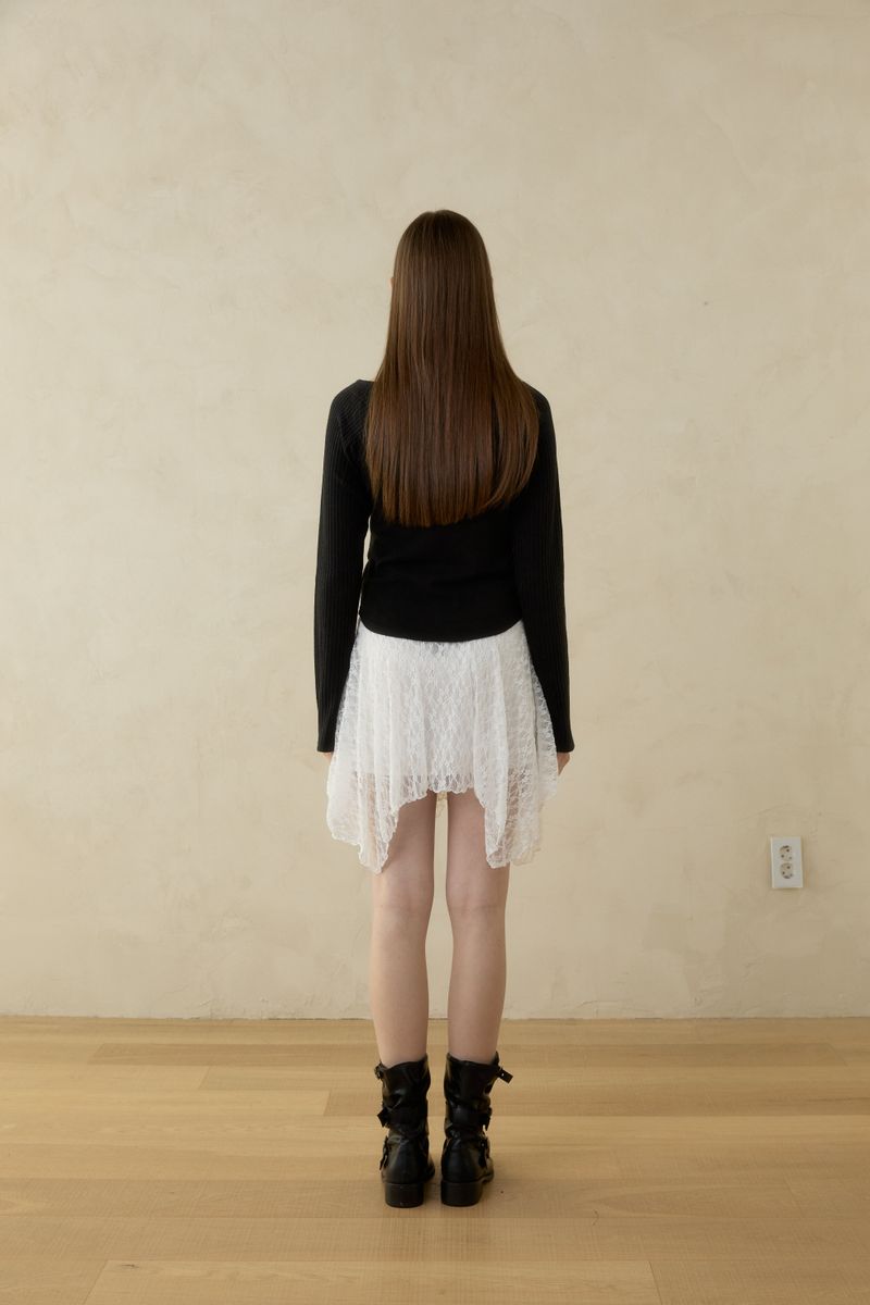 VINTAGE FLORA LACE SKIRT