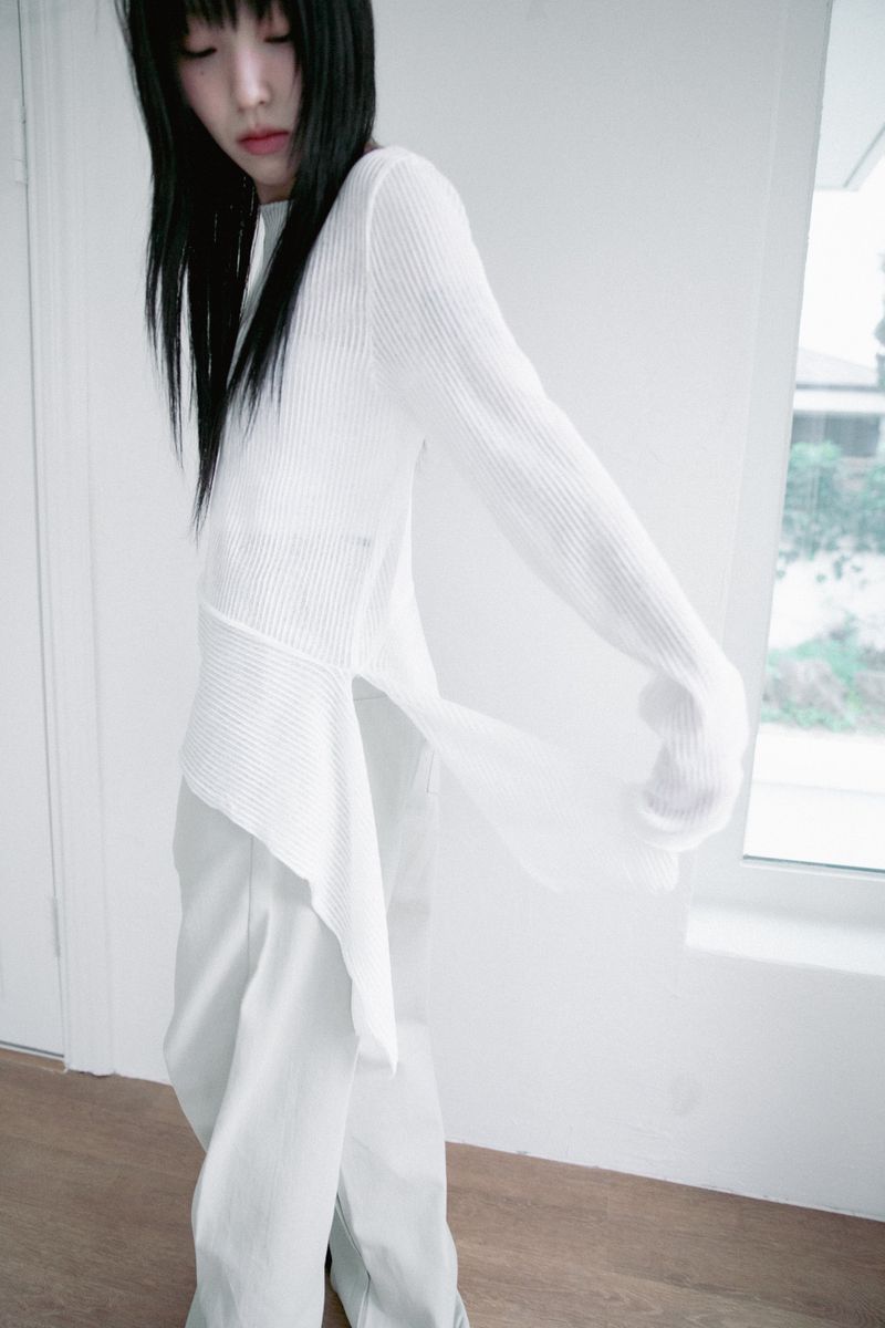 omoosoohy（オムスヒ）の「unbal stripe boatneck knit(3colors)（Tops）」