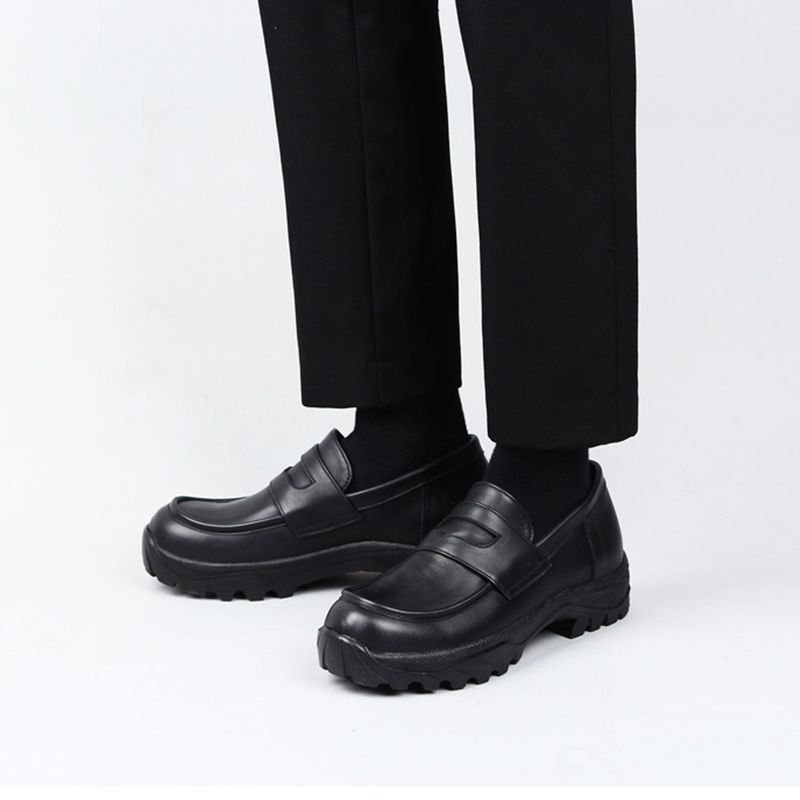 DAVID STONE LEATHER LOAFER (track vibram edition)