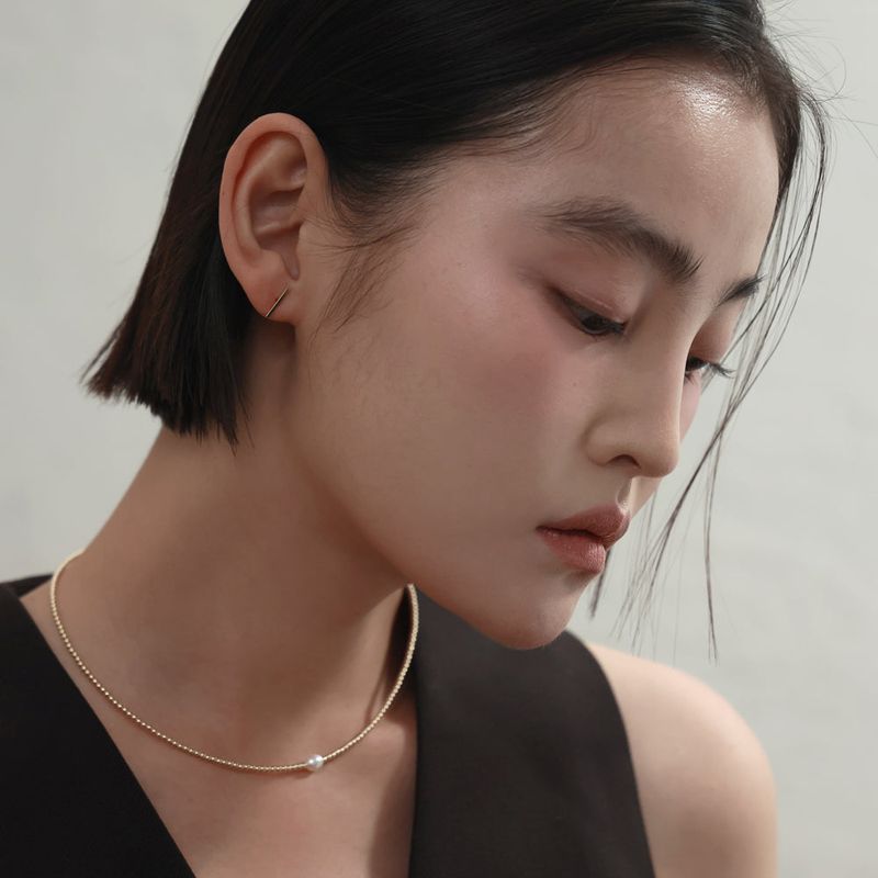 14K goldfilled pearl necklace