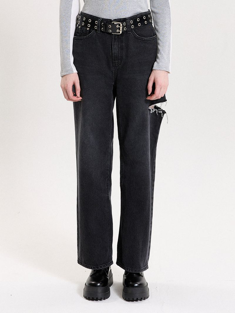 PINK PINEAPPLE（ピンクパイナップル）の「WASHED CUTTING JEANS（Pants）」