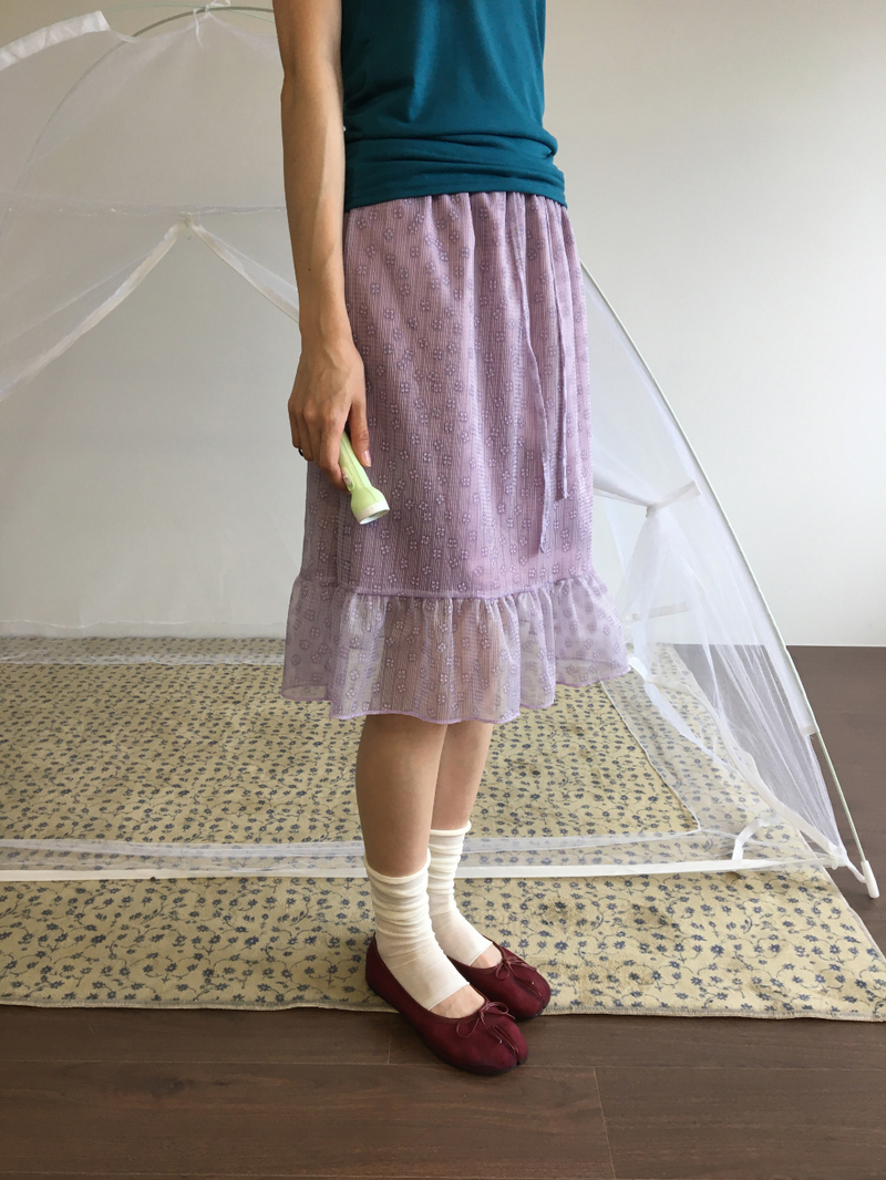 Hayes Bloom Frill Skirt (2color)