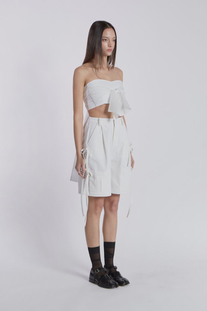 LAYERED KNOT TOP(WHITE)
